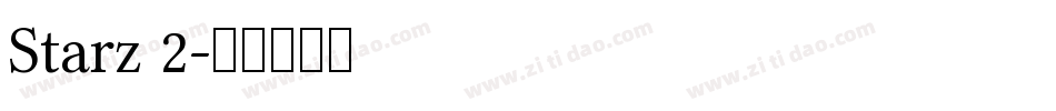 Starz 2字体转换